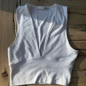 White crop top
